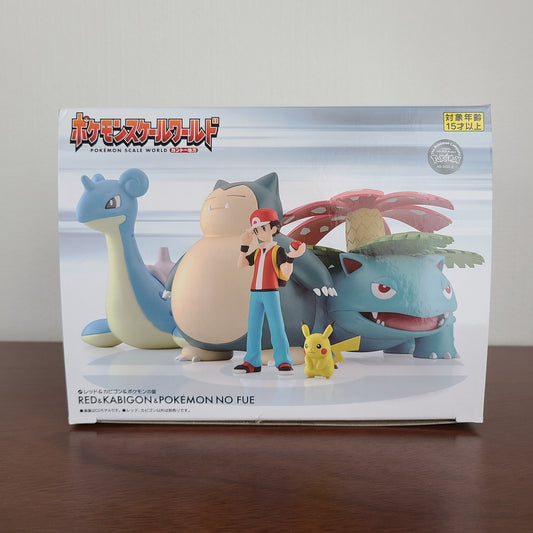 RED & SNORLAX - POKEMON SCALE WORLD (BANDAI)